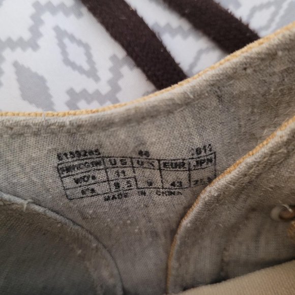 Vintage Bob Cousy brown canvas sneakers. Women's 11, Men's 9.5 - Picture 6 of 8